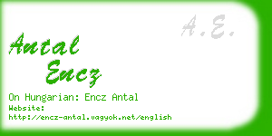 antal encz business card